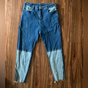 Two toned jeans
